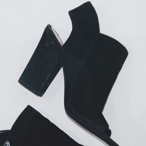 Jessica Simpson Suede Booties, Black
